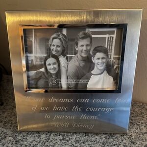 Silver Photo Frame with Inspirational Quote